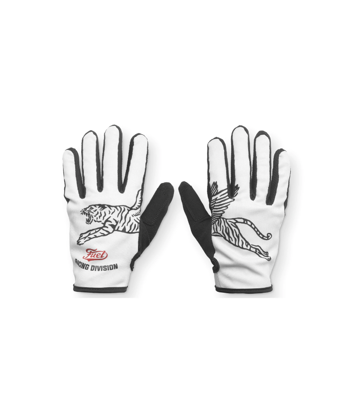 [W21-GLOVE-RACDIVISION-M] Fuel RACING DIVISION GLOVES white ( M)