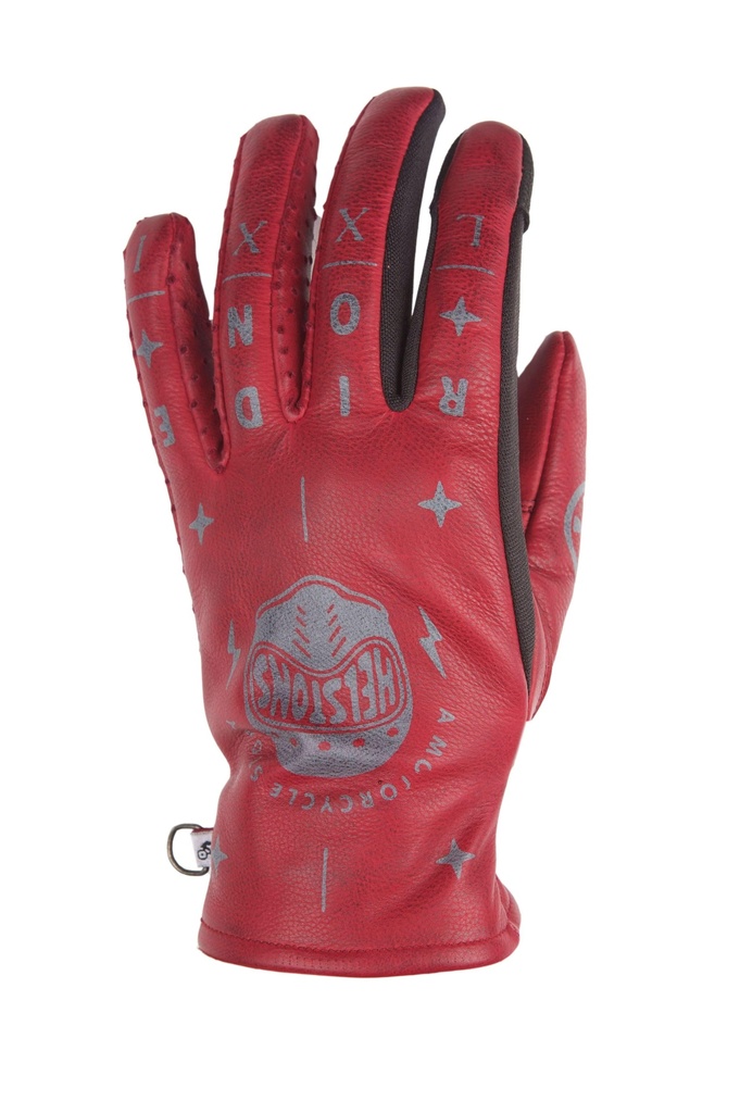 [2021037 BHE T6] Helstons GRAFIC Summer Leather bordeaux (helmet) (T6)