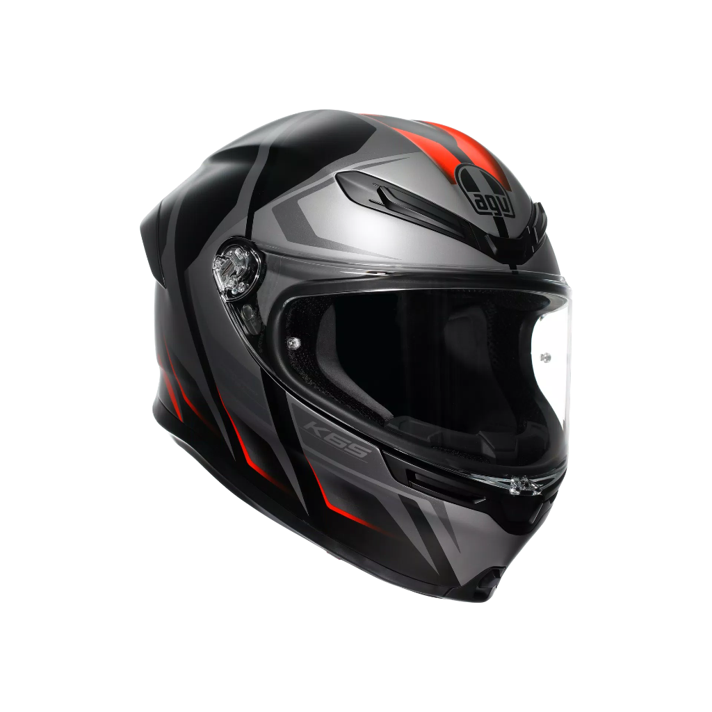 [18395001-024-XS] AGV K6 S Karve Matt Black/Grey/Red (XS)