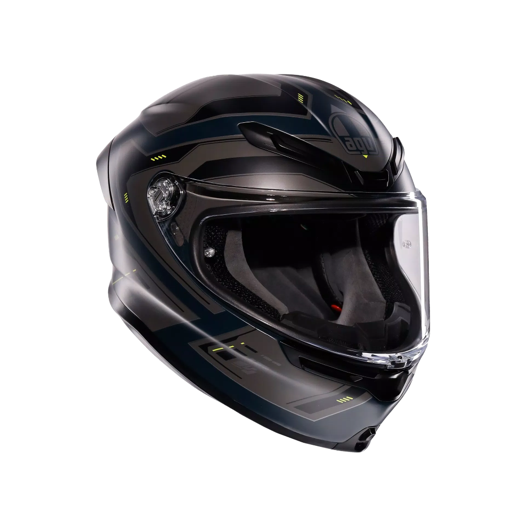 AGV K6 S Enhance Matt Grey/Yellow Fluo