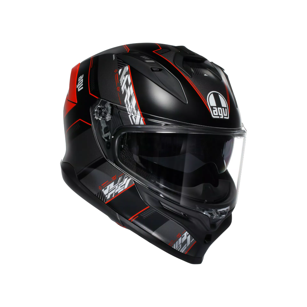 [18399001-008-XS] AGV K7 Kyber Matt Black/Red (XS)