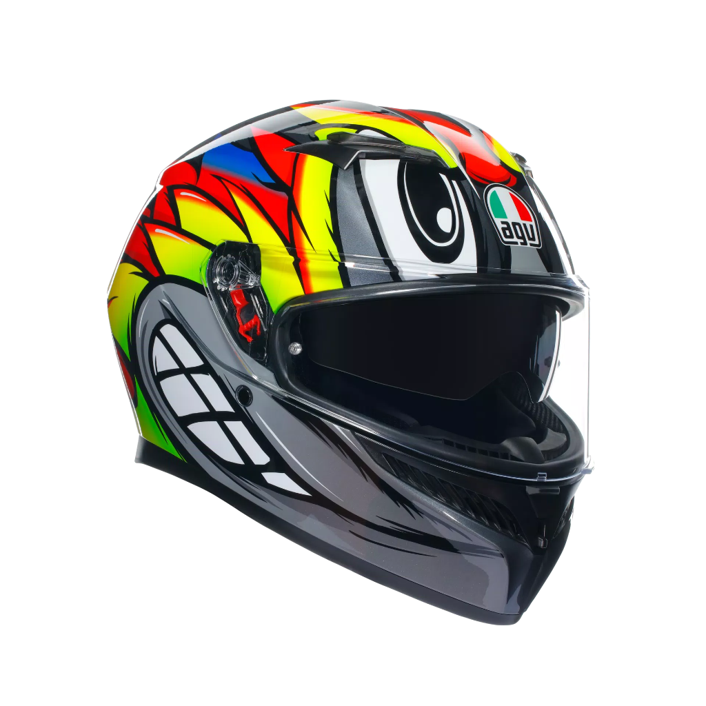 [18381001-012-XS] AGV K3 Birdy 2.0 Grey/Yellow/Red (XS)