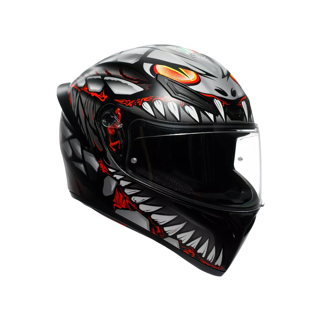 AGV K1 S Lyzard Matt Black/Grey/Red