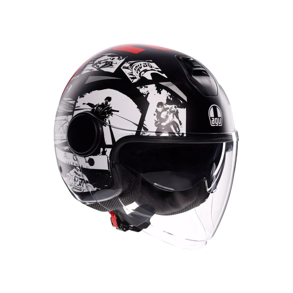 AGV ETERES History Matt Black/White/Red
