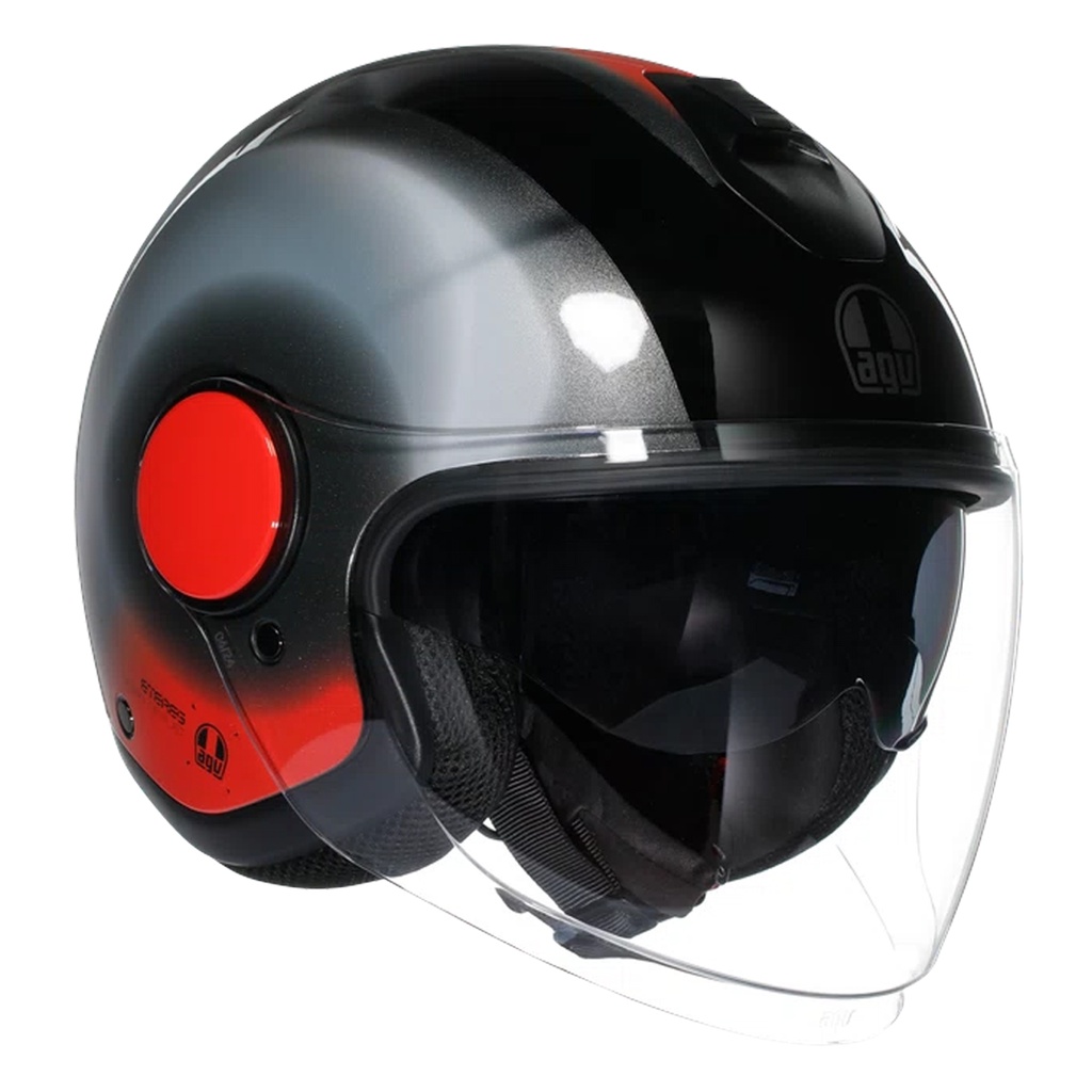 AGV ETERES Levanto Black/Silver/Red