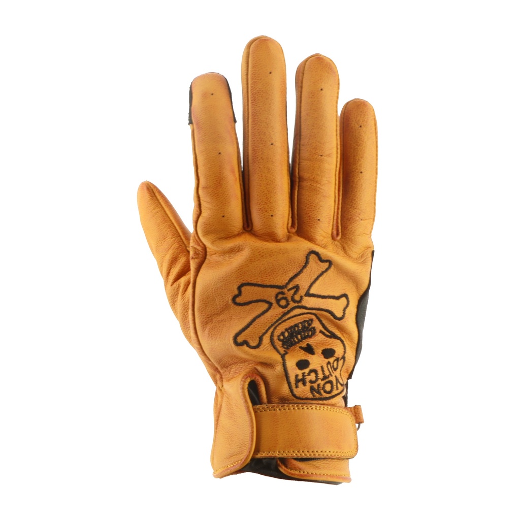 [2025056 GNO T10] Helstons VD - BONES Cuir GOLD-NOIR (T10)