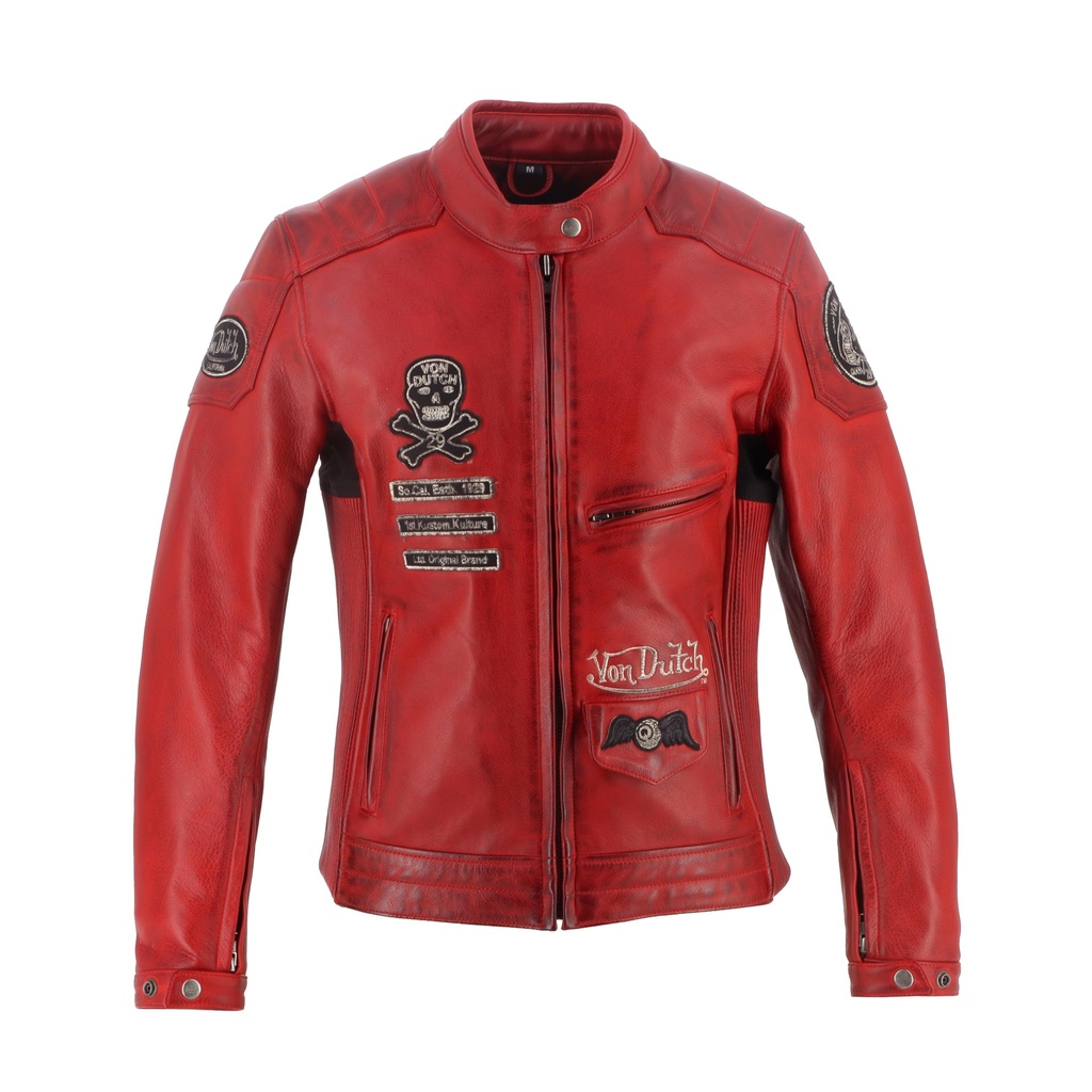 [2025054 R M] Helstons VD - PRETTY Cuir Soft ROUGE (M)