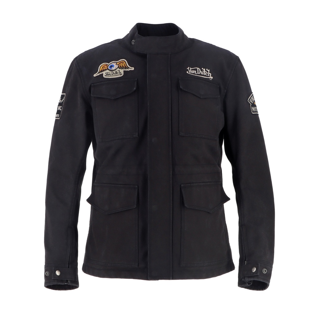 [2025047 NO M] Helstons VD - WARRIOR Coton-Canvas NOIR (M)