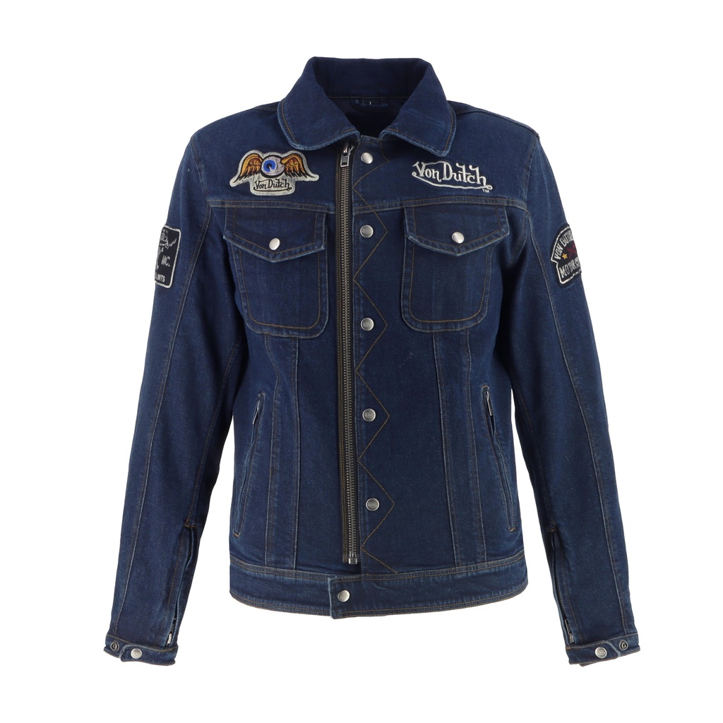 Helstons VD - WESTY Toile Denim BLEU DIRTY