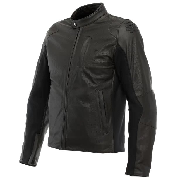 [15300007 005 44] Dainese Istrice Qdf Perf Leather Jacket Dark-Brown (44)