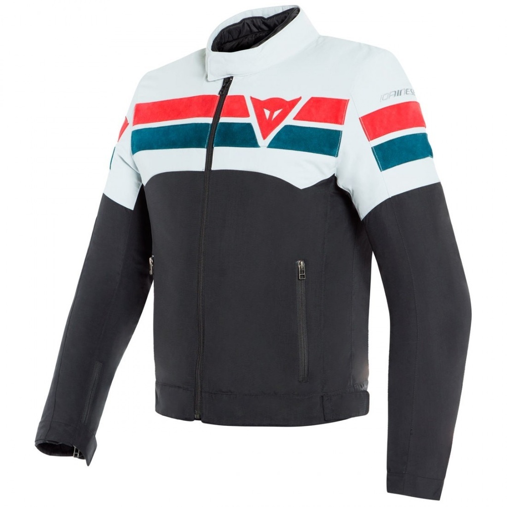 [1735223 418 52] Dainese 8-Track Tex Black/White/Red/Blue (52)