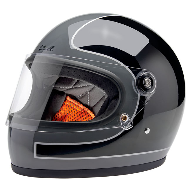 [703287] Biltwell Gringo S Storm Grey/Black Tracker Gloss (XS)