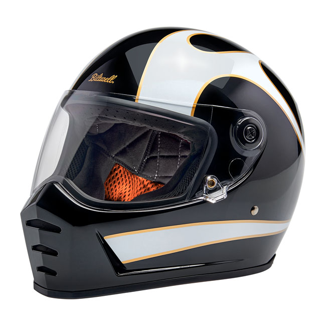 [985734] Biltwell Lane Splitter White Flames (XS)