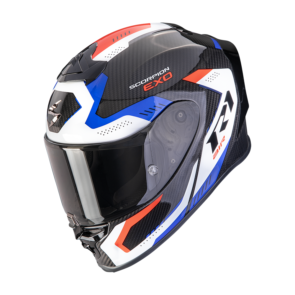 [110-535-105-04] Scorpion Exo-R1 Evo Carbon Air Propel Black-White-Red (M)