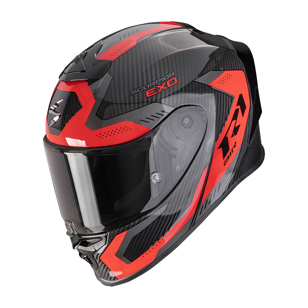 [110-535-24-04] Scorpion Exo-R1 Evo Carbon Air Propel Black-Red (M)