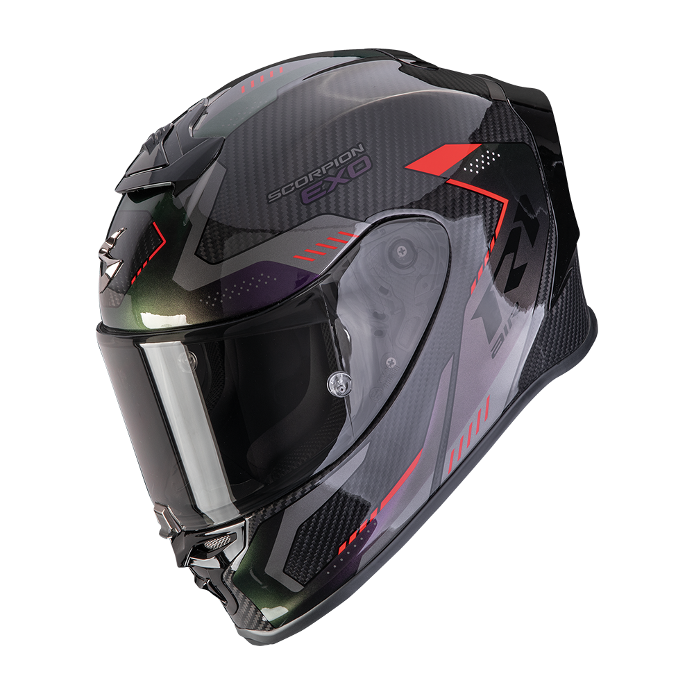 [110-535-38-04] Scorpion Exo-R1 Evo Carbon Air Propel Black-Chameleon (M)