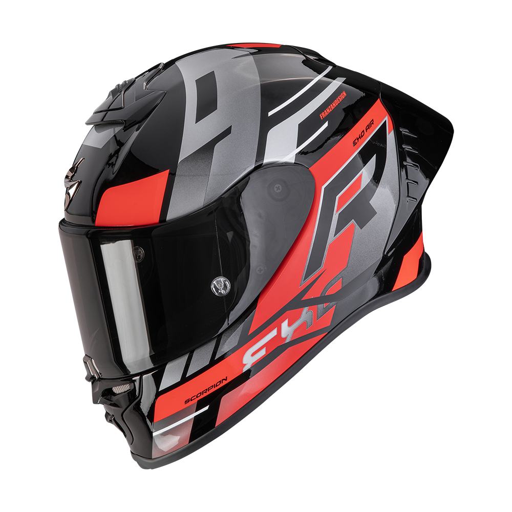 [111-536-131-04] Scorpion Exo-R1 Evo II Air Adrenaline Black-Red-Silver (M)