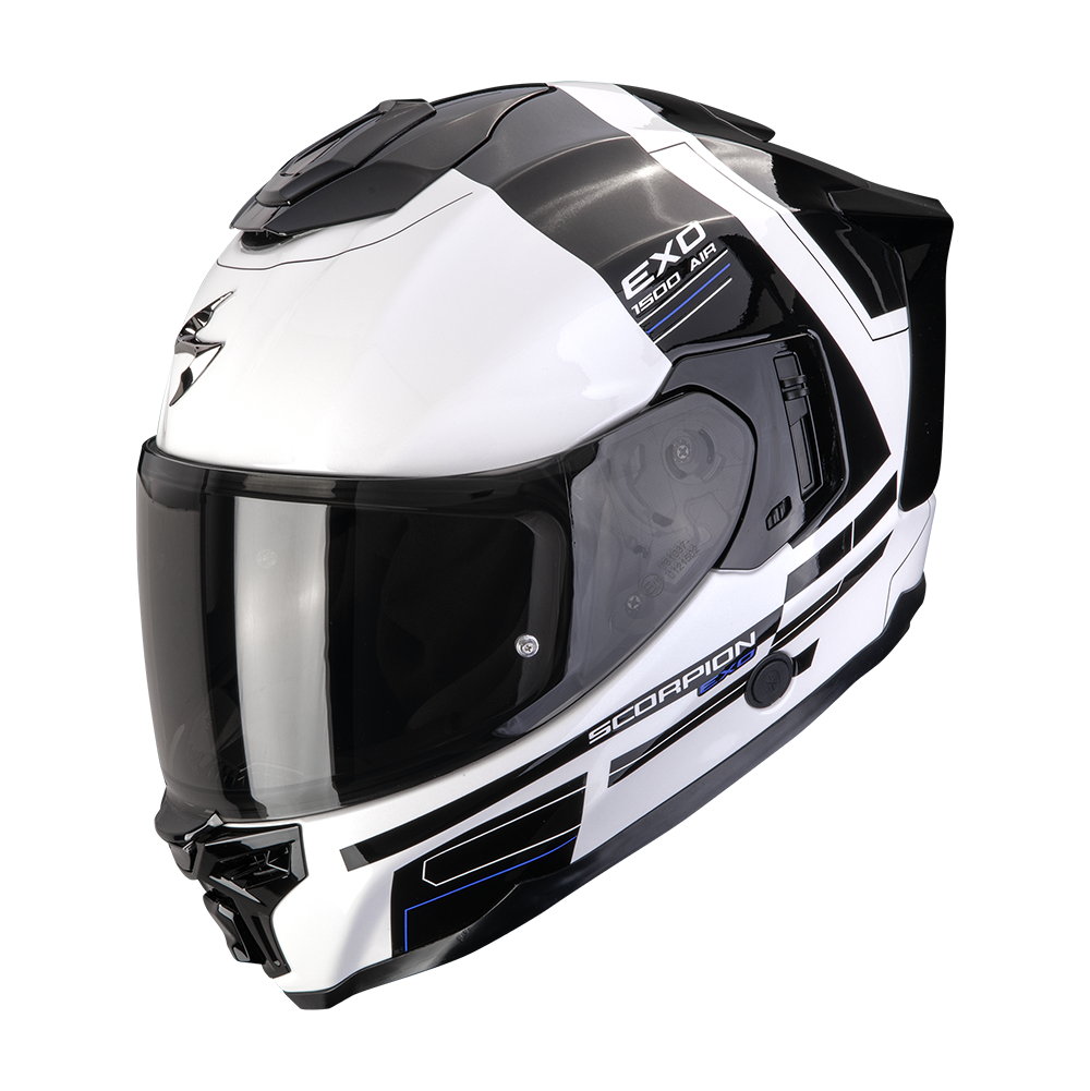 [115-253-63-04] Scorpion Exo-1500 Air Dual White-Black-Blue (M)