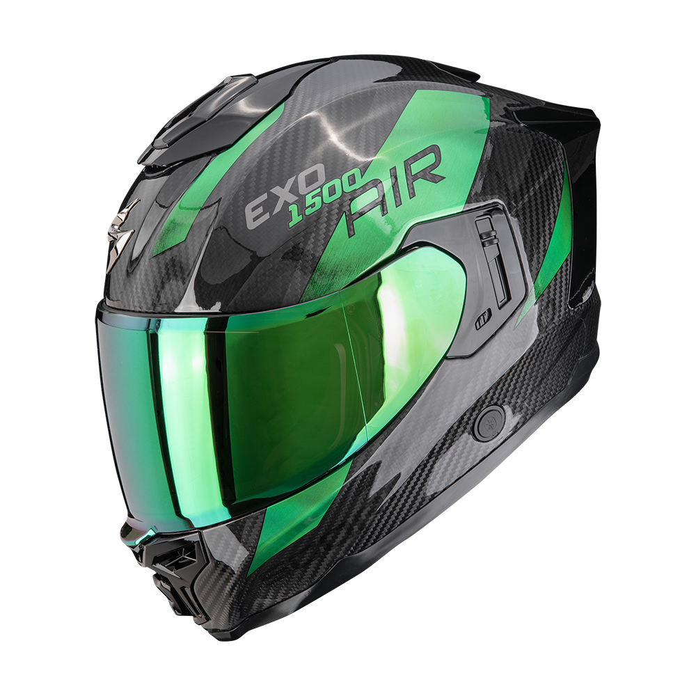 [115-483-69-04] Scorpion Exo-1500 Carbon Air Platted Black-Green (M)