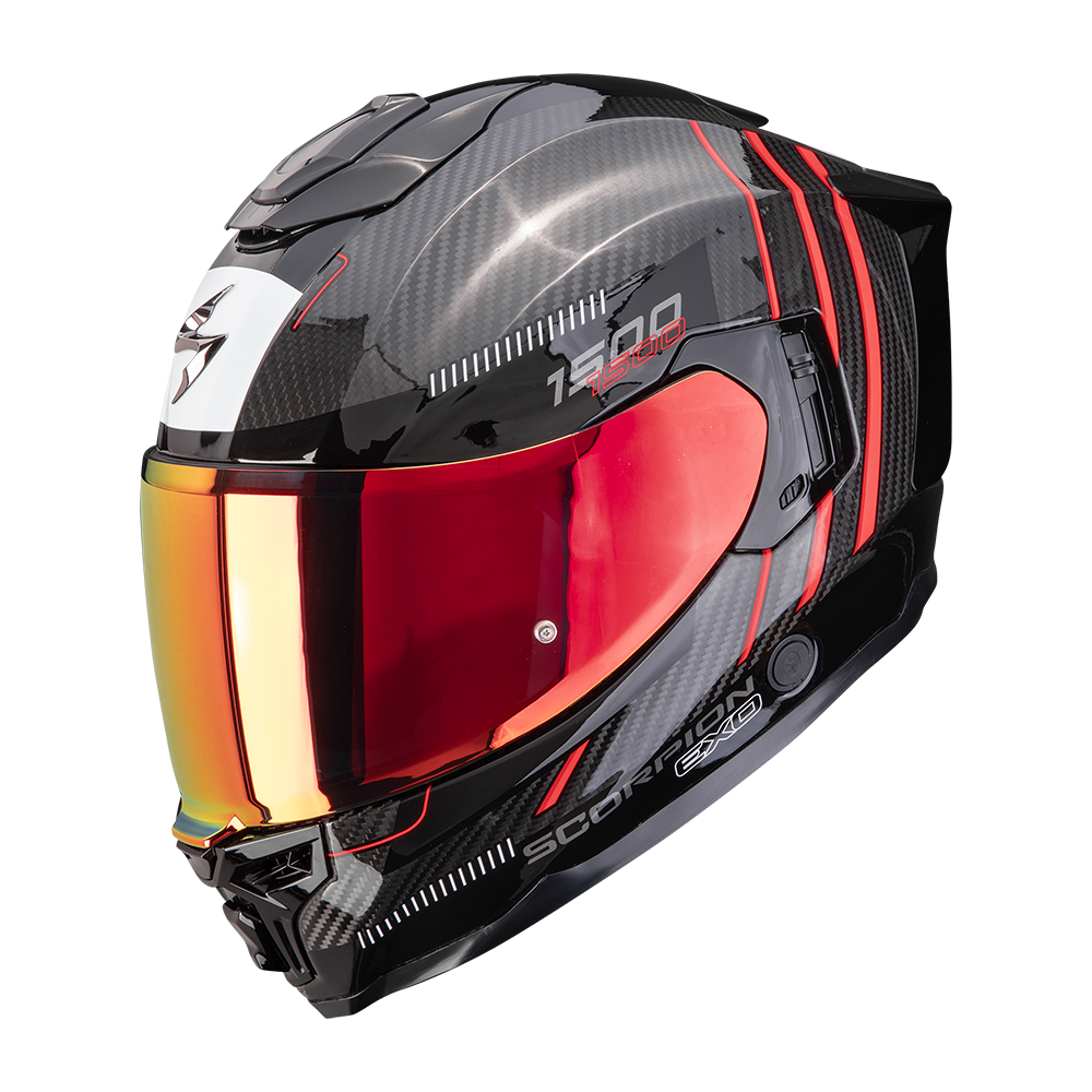 [115-518-24-04] Scorpion Exo-1500 Carbon Air Zity Black-Red (M)