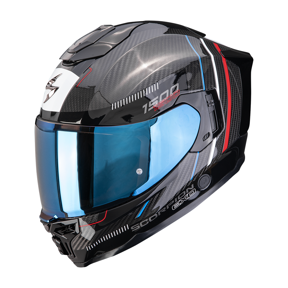 [115-518-323-04] Scorpion Exo-1500 Carbon Air Zity Black-Red-Blue (M)