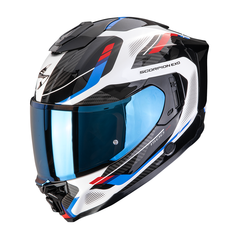 [115-546-323-04] Scorpion Exo-1500 Air Sleek White-Red-Blue (M)