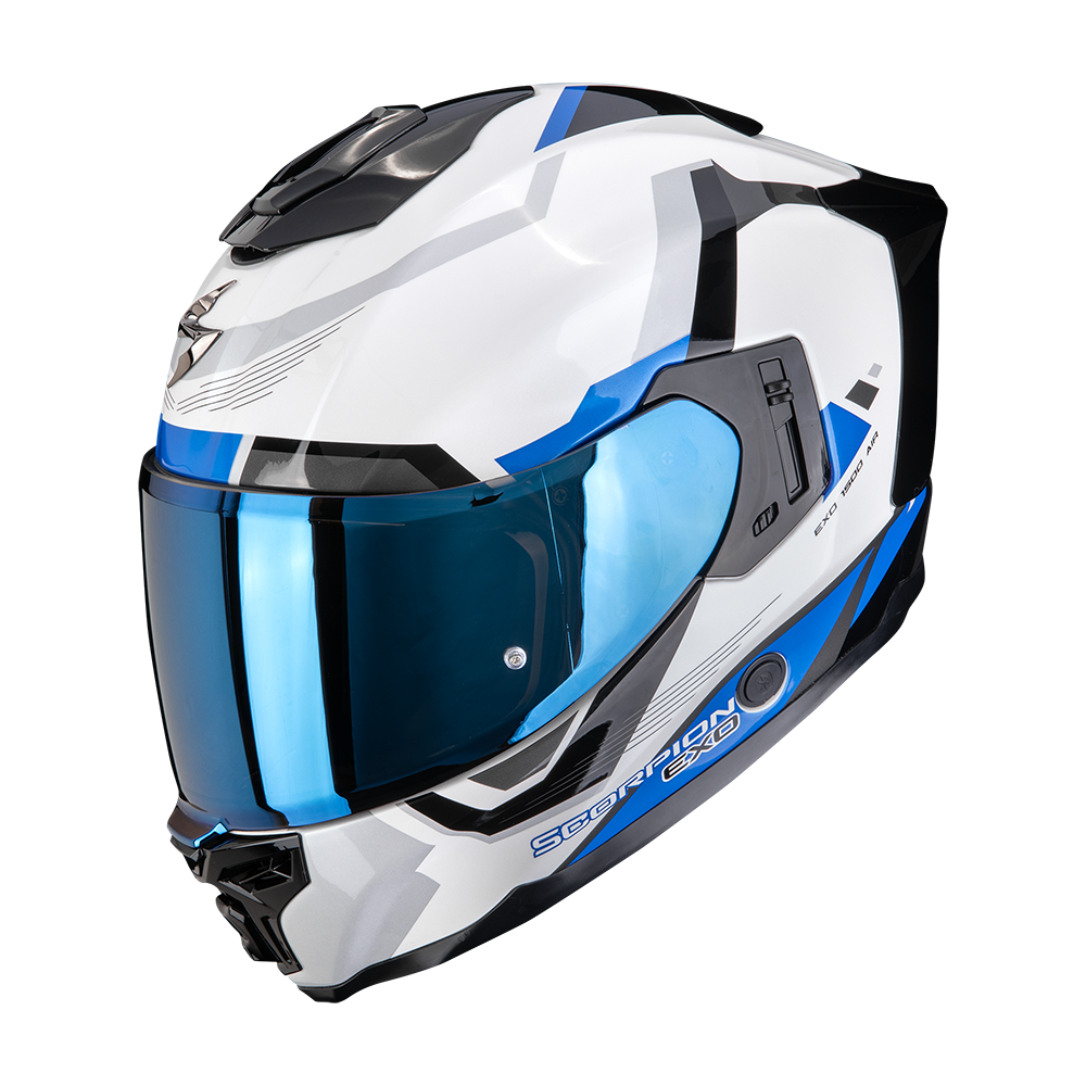 [115-547-74-04] Scorpion Exo-1500 Air Arena White-Blue (M)