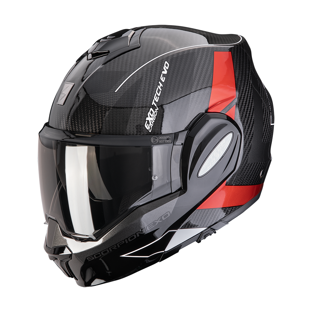 [118-520-24-04] Scorpion Exo-Tech Evo Carbon Cad Black-Red (M)