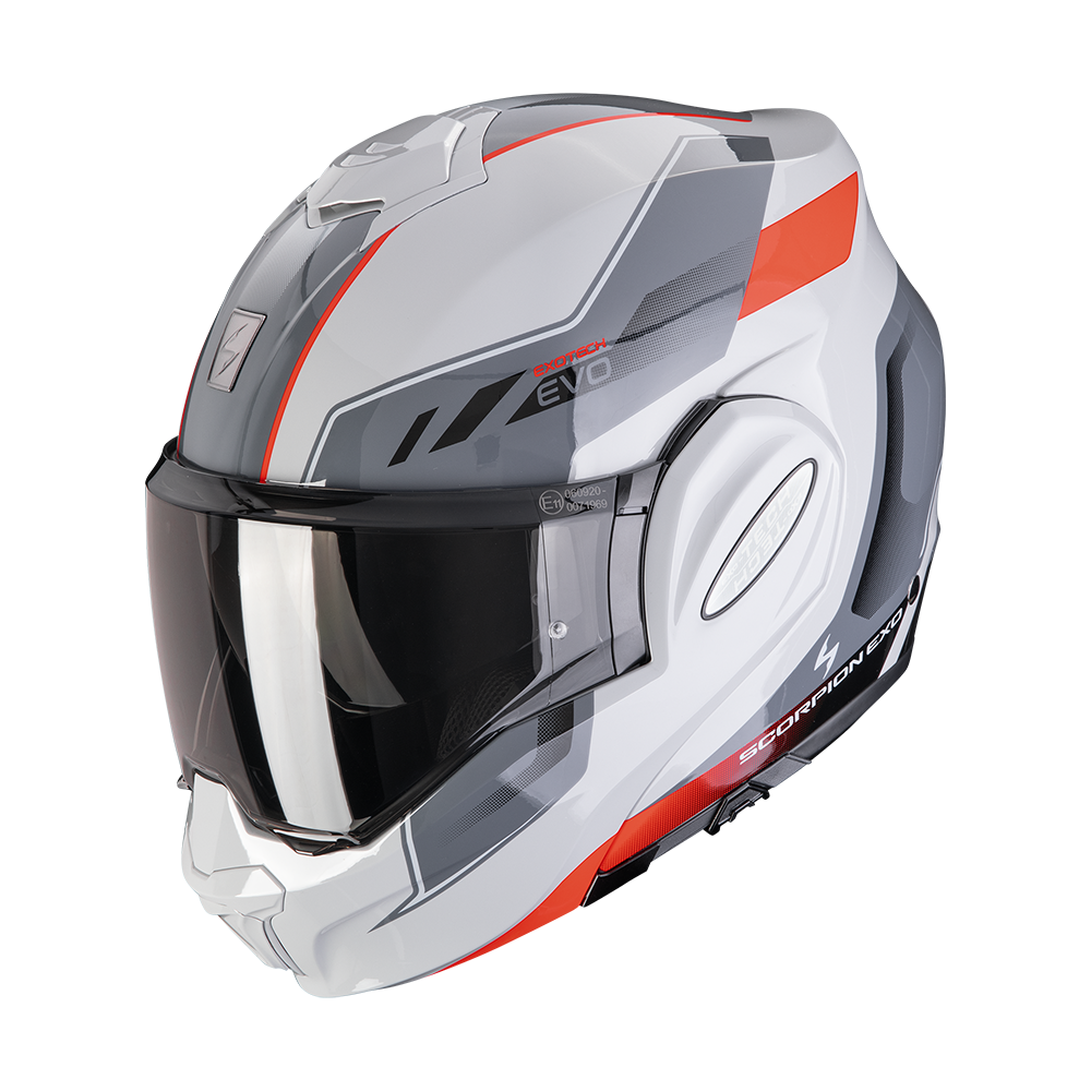 [118-526-318-04] Scorpion Exo-Tech Evo Socius Grey-Red (M)