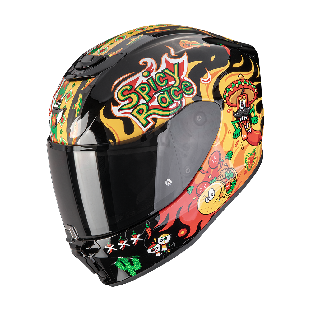 [120-539-389-04] Scorpion Exo-Jnr Air Yucatan Black-Yellow-Red (M)
