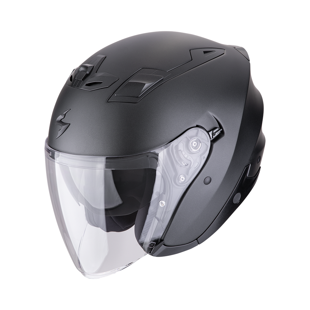 [123-100-285-04] Scorpion Exo-Z1 Solid Matt Pearl Black (M)