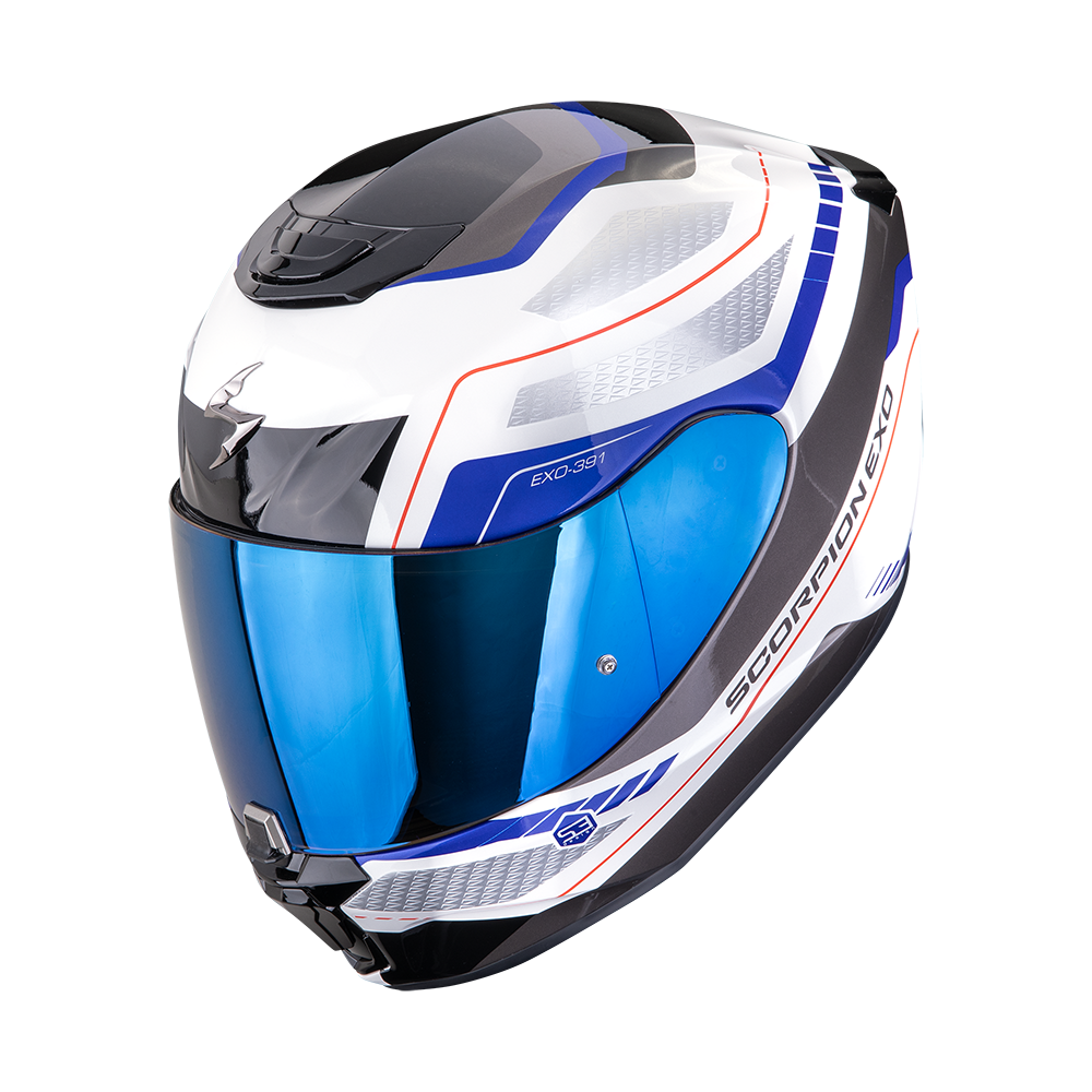 [139-538-74-04] Scorpion Exo-391 Leo White-Blue (M)