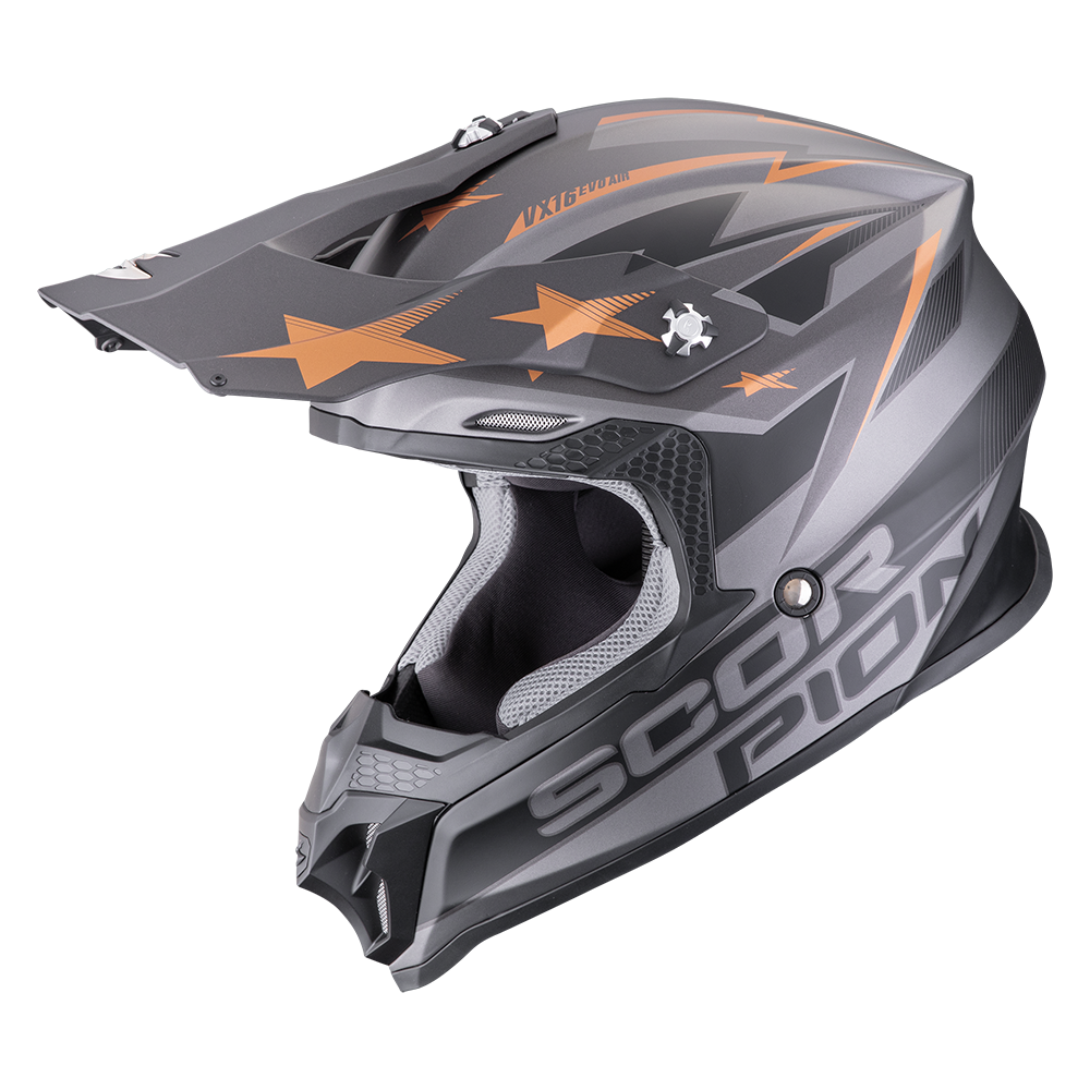 [146-017-374-04] Scorpion Vx-16 Evo Air Patriot Silver-Black-Cooper (M)