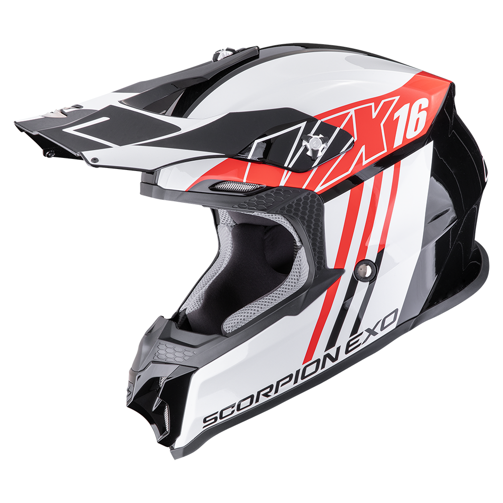 [146-191-339-04] Scorpion Vx-16 Evo Air Lignes Black-Grey-Red (M)