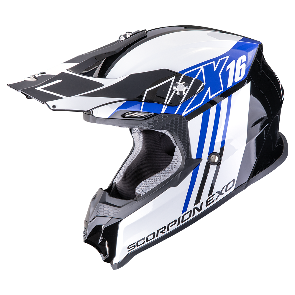 [146-521-66-04] Scorpion Vx-16 Evo Air Lignes Black-Blue (M)