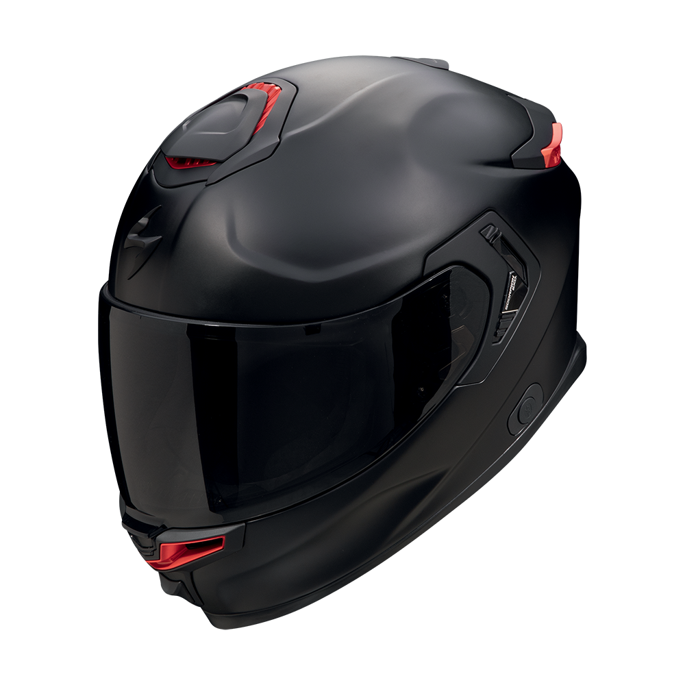 [150-100-10-04] Scorpion Exo-Gt Sp Air Solid Matt Black-Red (M)