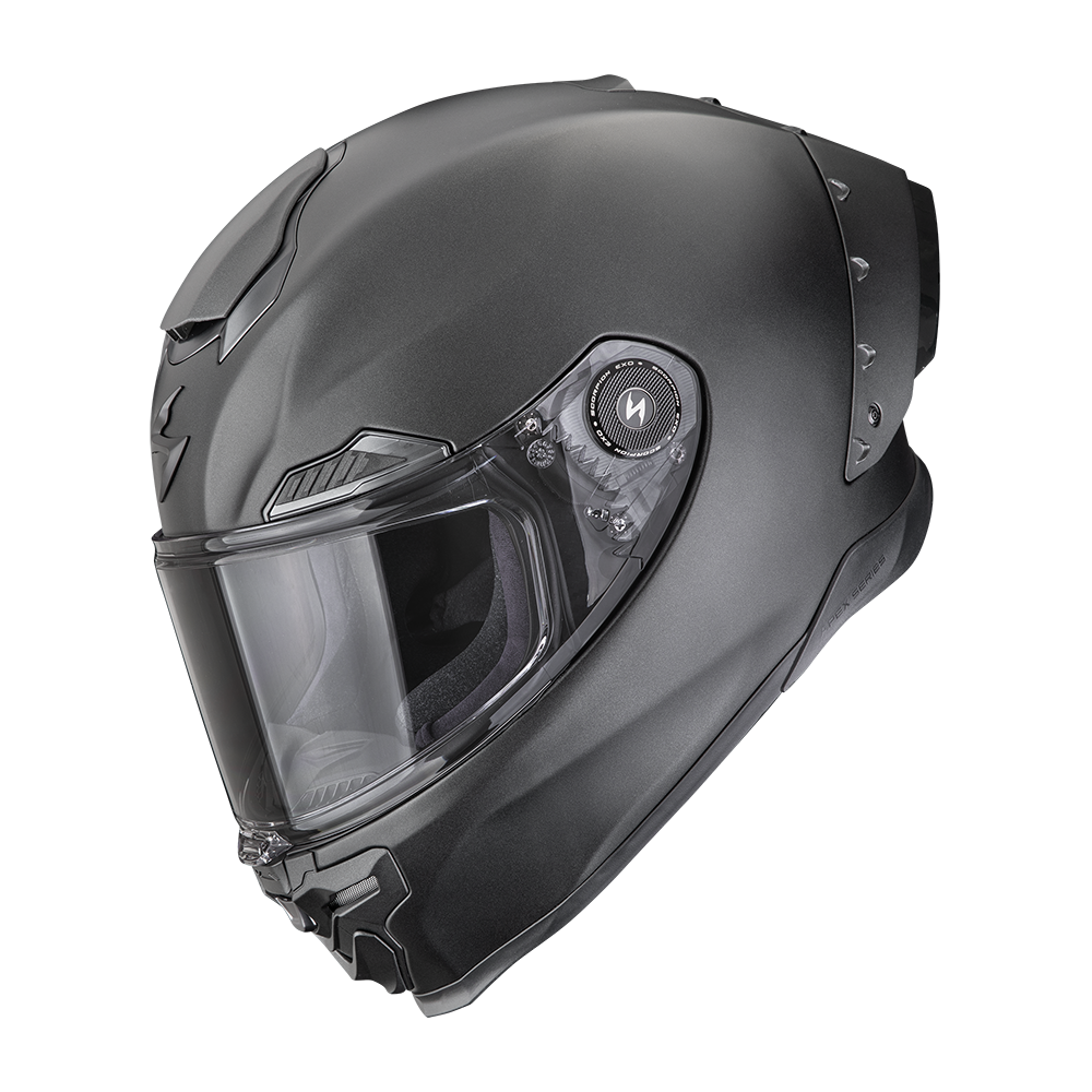 [161-100-285-04] Scorpion Exo-Race Air Solid Matt Pearl black (M)