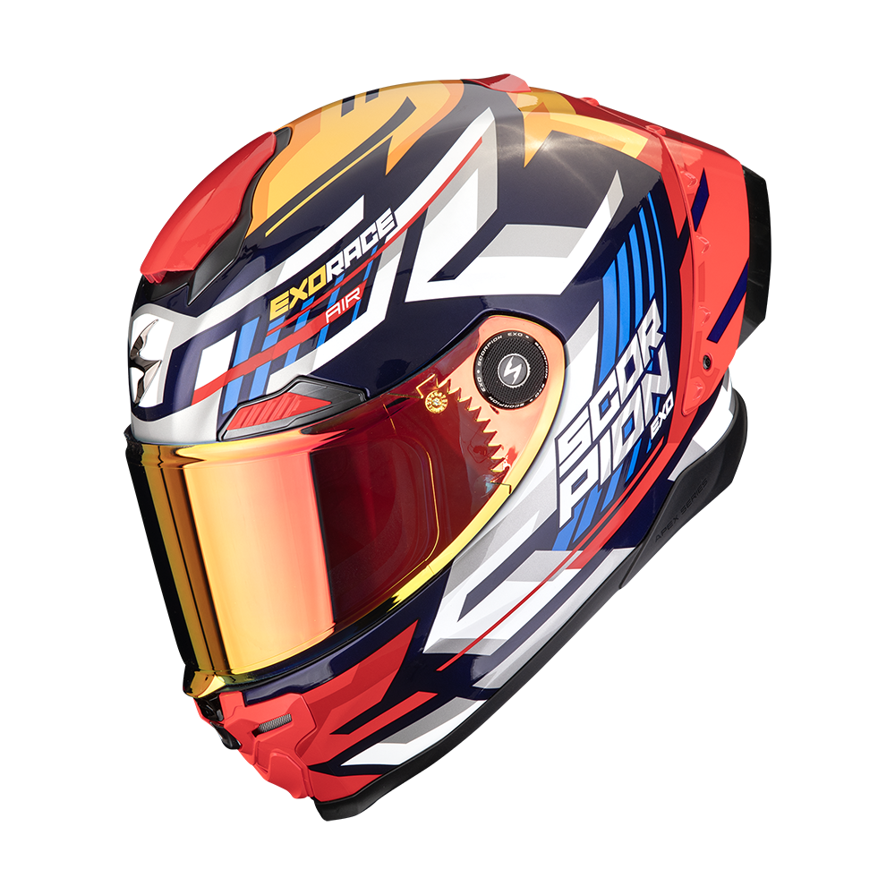 [161-513-372-04] Scorpion Exo-Race Air Kobra Blue-Yellow-Red (M)