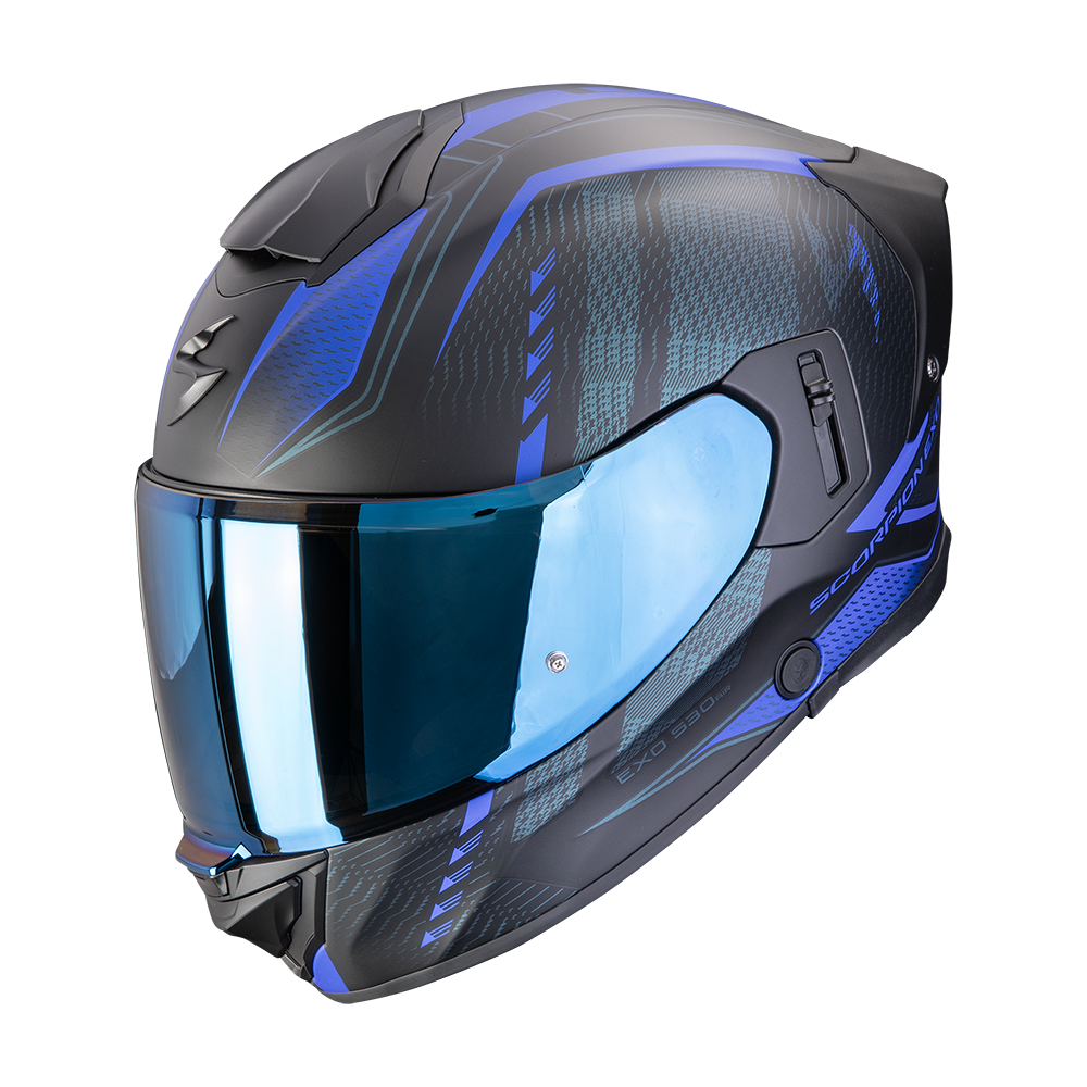 [173-529-158-04] Scorpion Exo-530 Air Theras Matt Black-Blue (M)