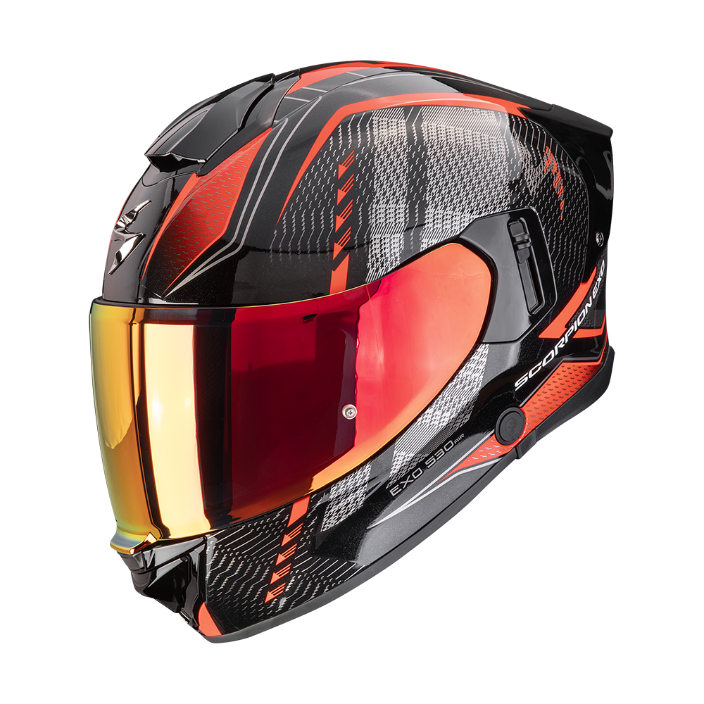 [173-529-244-04] Scorpion Exo-530 Air Theras Metallic Black-Red (M)
