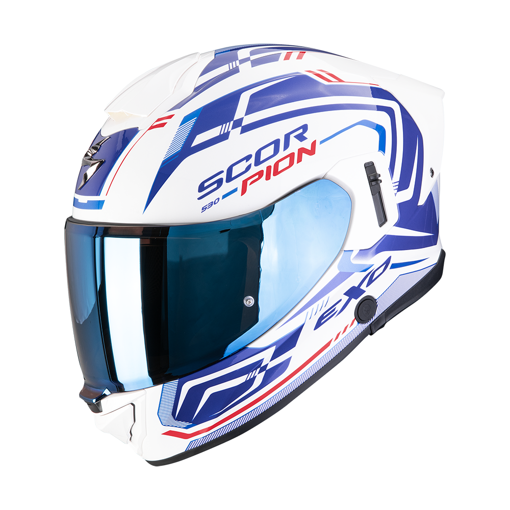 [173-530-236-04] Scorpion Exo-530 Air Slope White-Blue-Red (M)