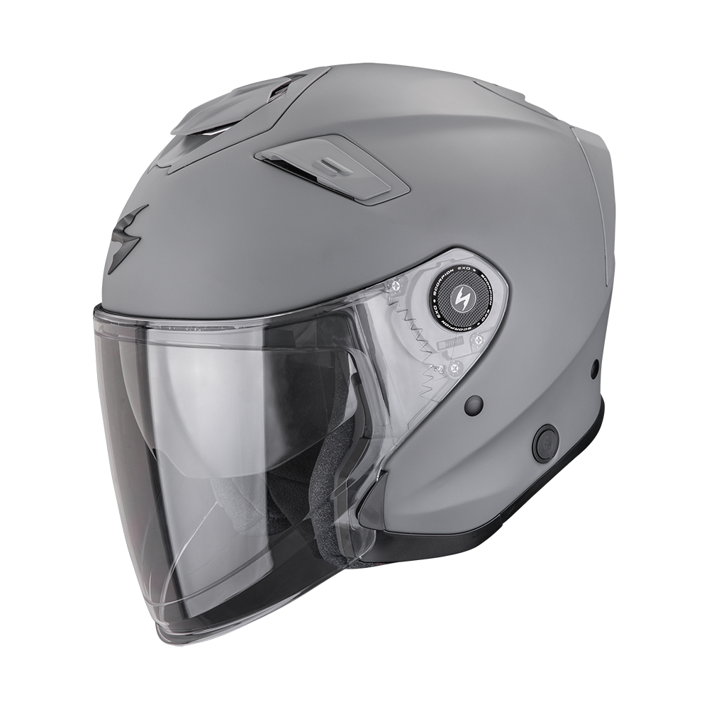 [174-100-228-04] Scorpion Exo-Gt Jet Solid Matt Cement Grey (M)