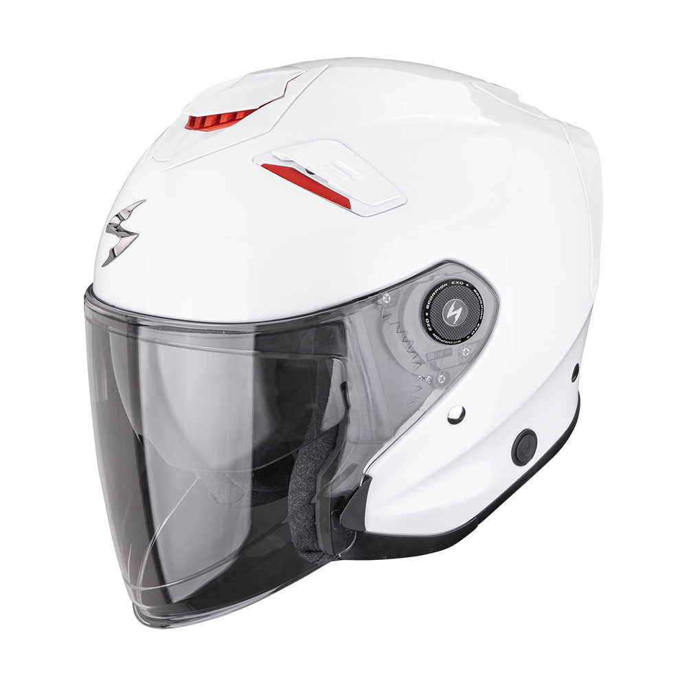 [174-100-70-04] Scorpion Exo-Gt Jet Solid Pearl White (M)