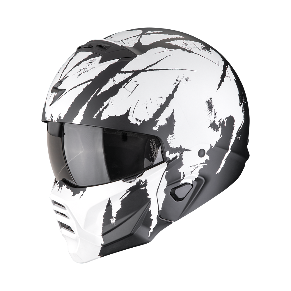 [182-366-227-04] Scorpion Exo-Combat II Marauder Matt Black-White (M)