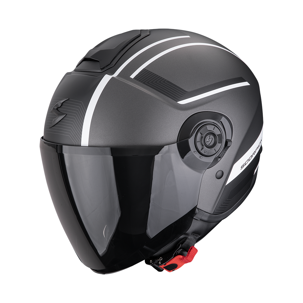 [183-542-208-04] Scorpion Exo-City II Cosmos Matt Silver-White (M)