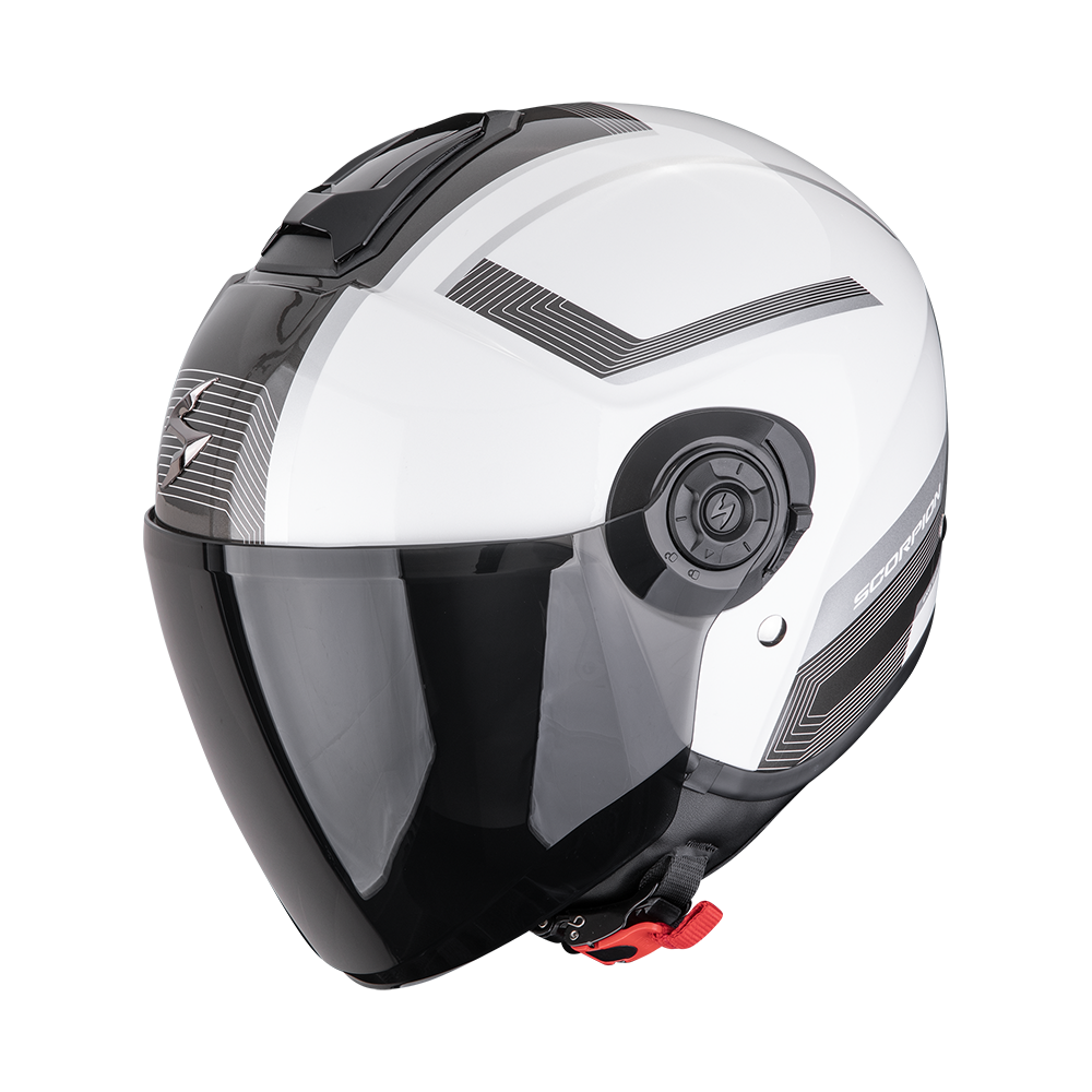 [183-542-281-04] Scorpion Exo-City II Cosmos Pearl white-Silver (M)