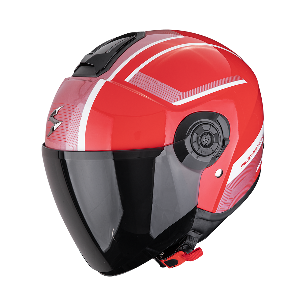 [183-542-391-04] Scorpion Exo-City II Cosmos Red-Silver (M)