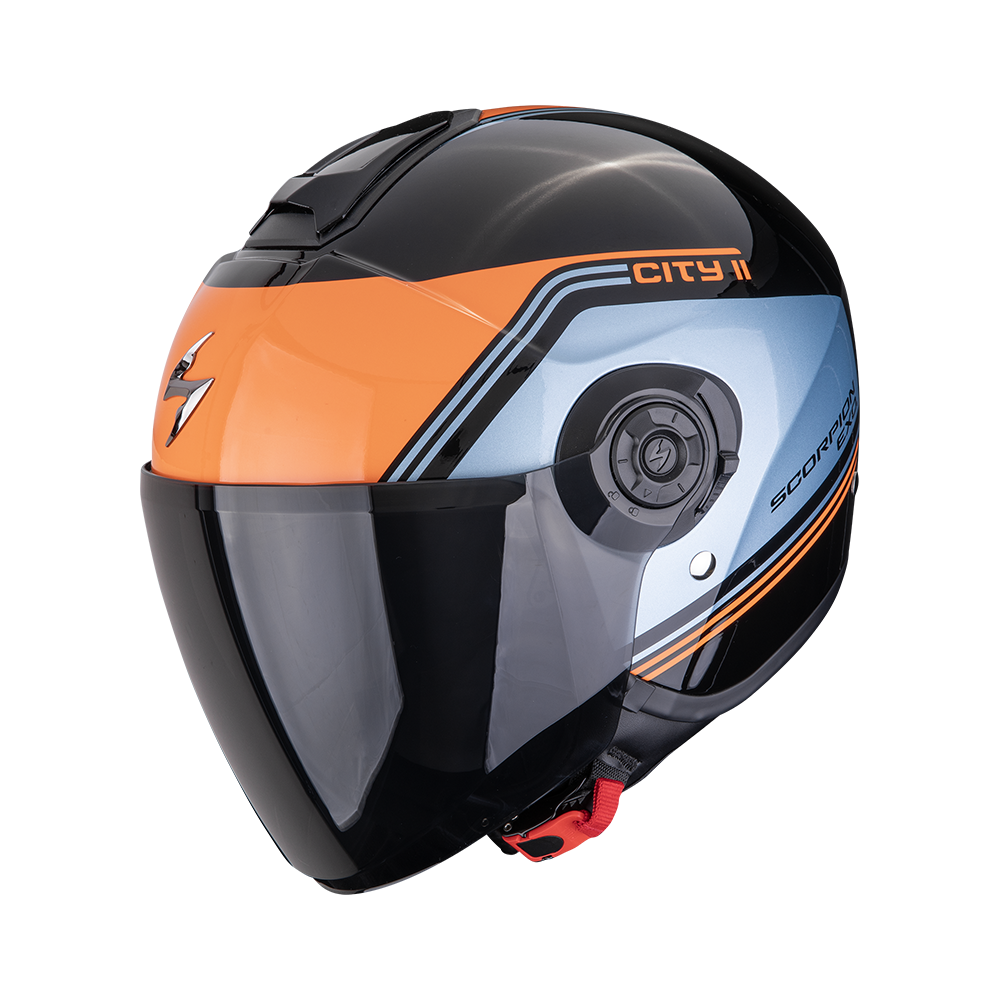 [183-543-370-04] Scorpion Exo-City II Vita Black-Blue-Orange (M)