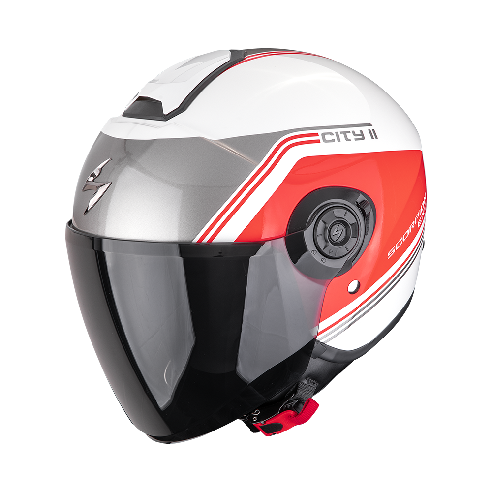[183-543-59-04] Scorpion Exo-City II Vita White-Red (M)