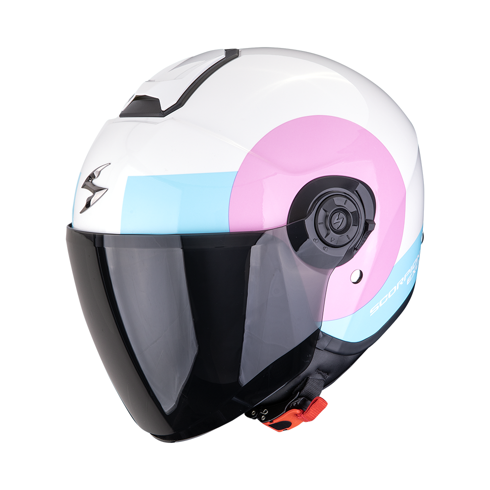 [183-544-392-04] Scorpion Exo-City II Sheer White-Pink-Light Blue (M)